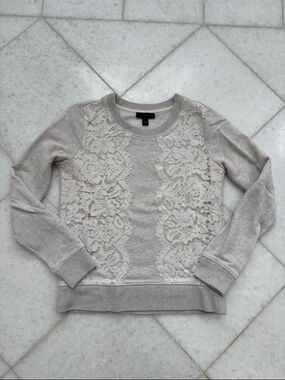 J. Crew Light Gray Crewneck Sweatshirt, XXS